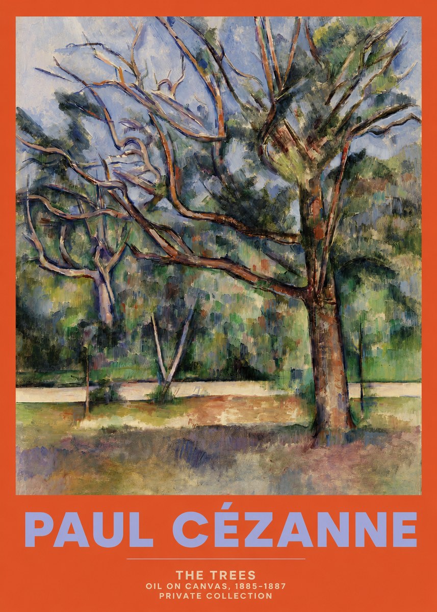 Paul Cézanne The Trees No2 - Poszter
