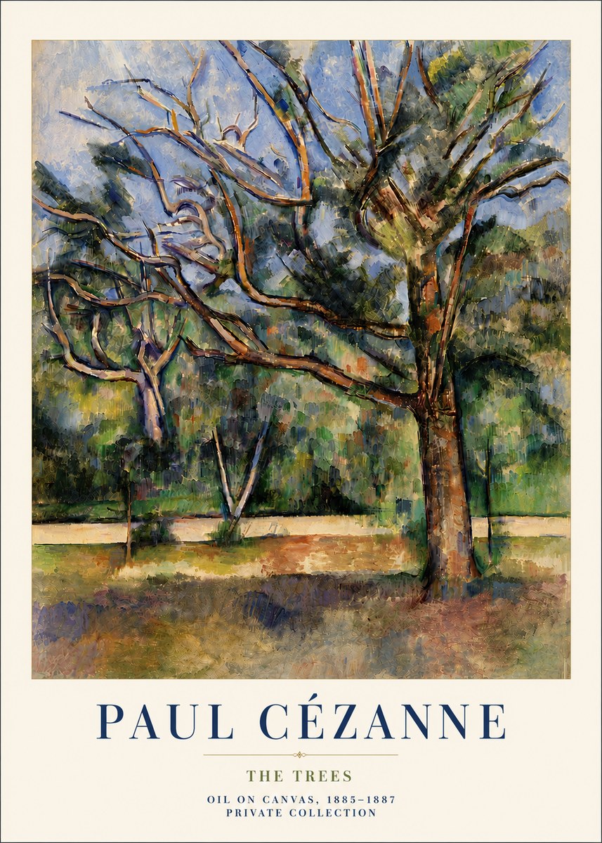 Paul Cézanne The Trees No6 - Poszter