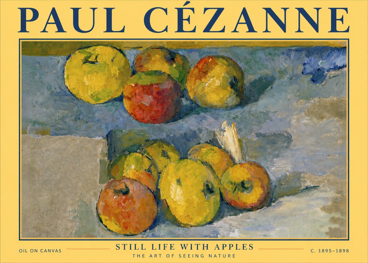 Paul Cézanne Still Life with Apples No6 - Poszter