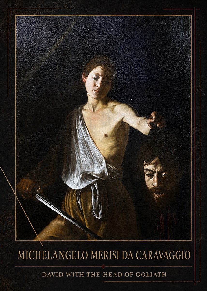Michelangelo Merisi da Caravaggio David with the Head of Goliath II No1 - Poszter