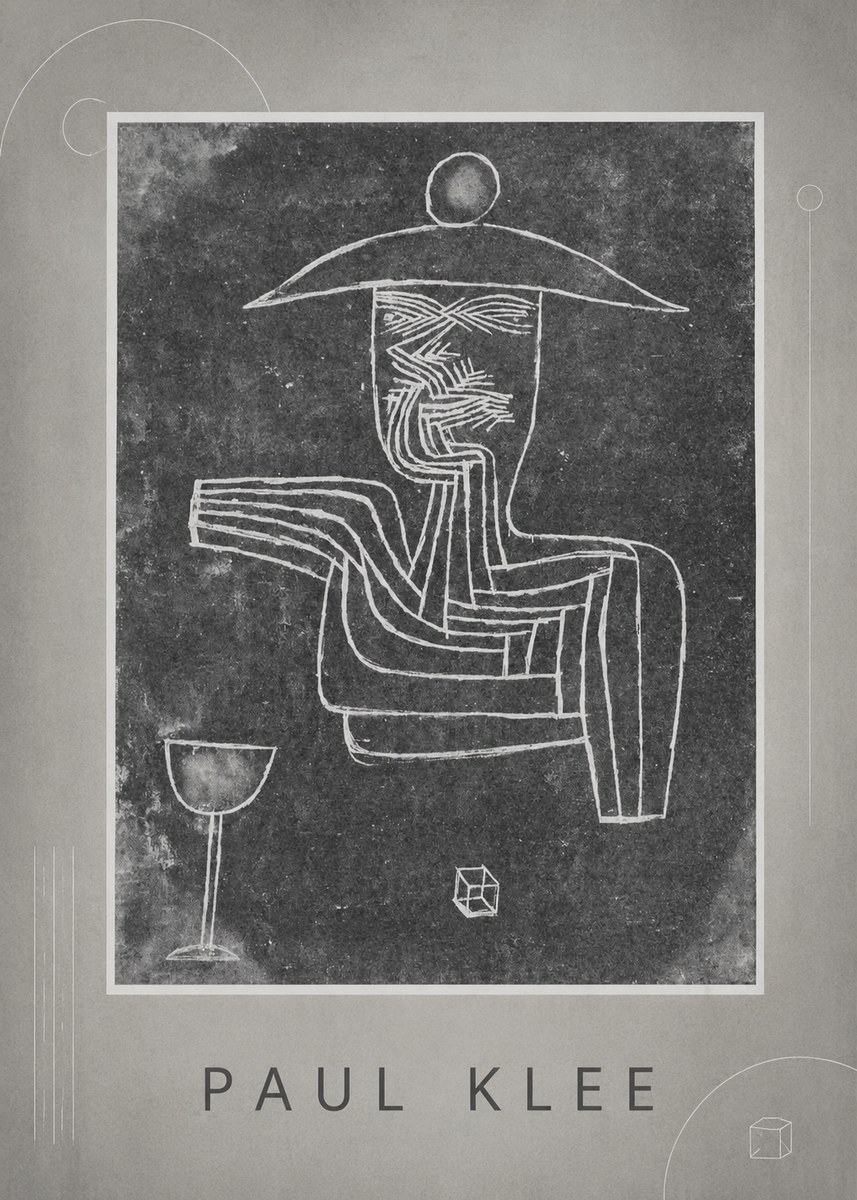 Paul Klee Figure of a Seer No4 - Poszter