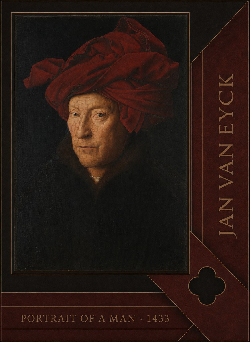 Jan van Eyck Portrait of a Man II No6 - Poszter