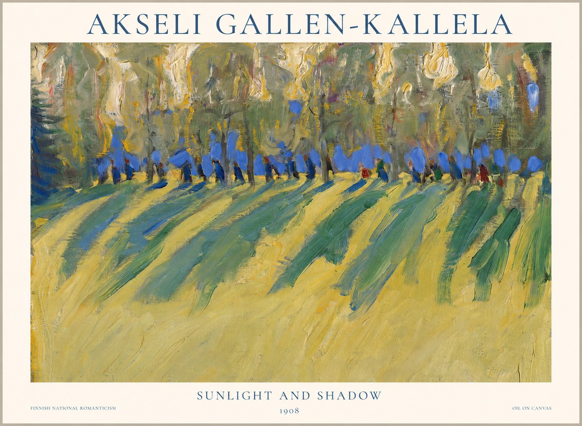 Akseli Gallen-Kallela Sunlit Field and Trees No2 - Poszter