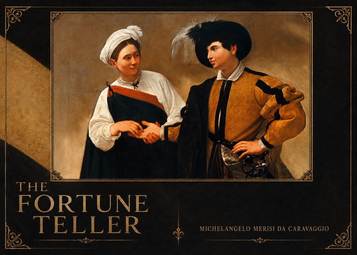 Michelangelo Merisi da Caravaggio The Fortune Teller I No2 - Poszter