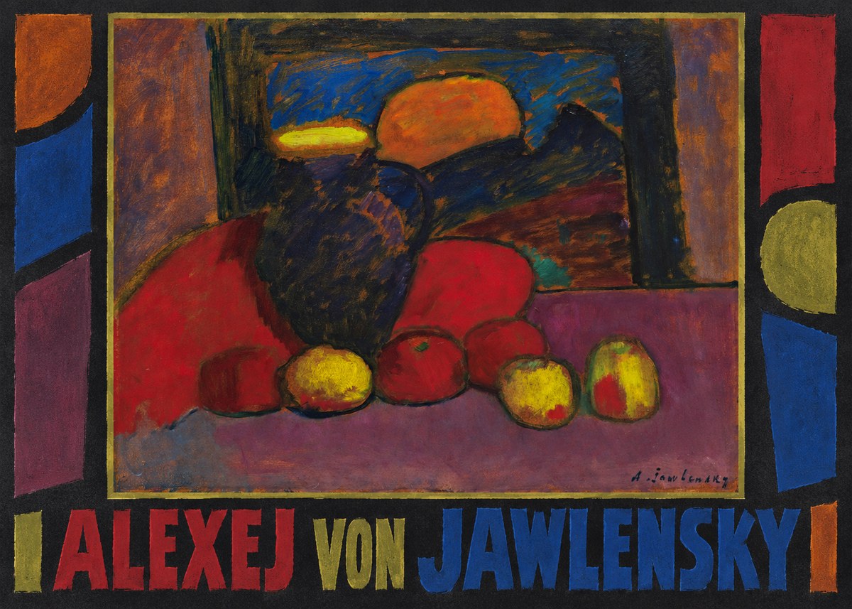 Alexej von Jawlensky Still Life with Vase and Fruit No1 - Poszter