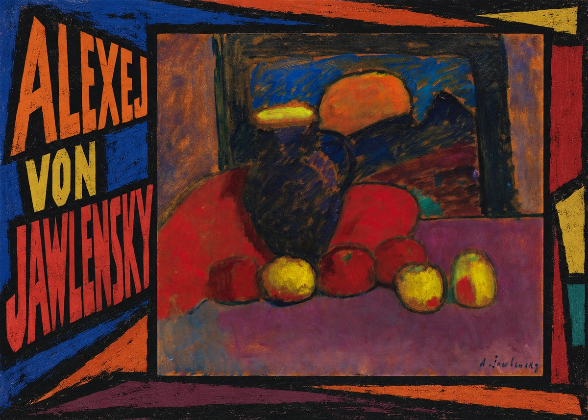 Alexej von Jawlensky Still Life with Vase and Fruit No3 - Poszter