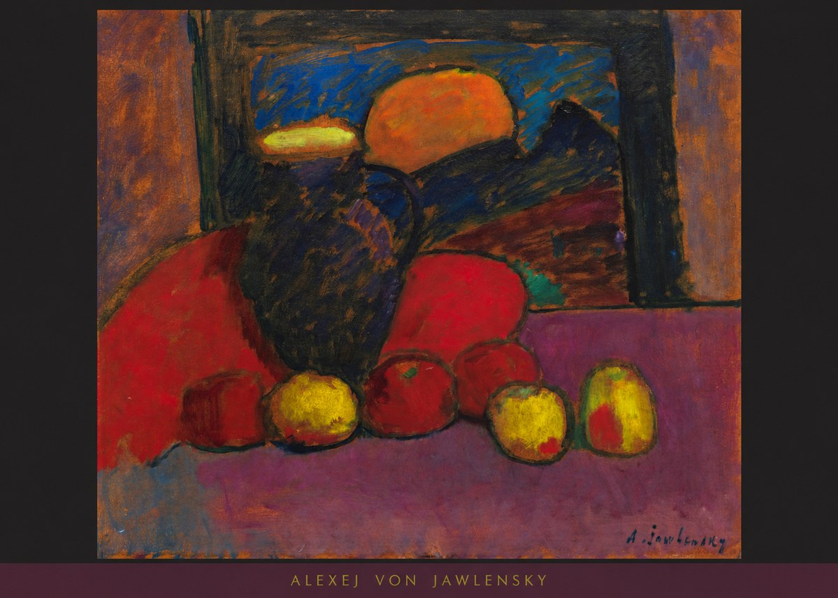 Alexej von Jawlensky Still Life with Vase and Fruit No5 - Poszter
