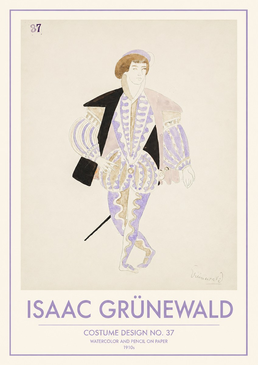 Isaac Grünewald Costume Design No. 37 No1 - Poszter