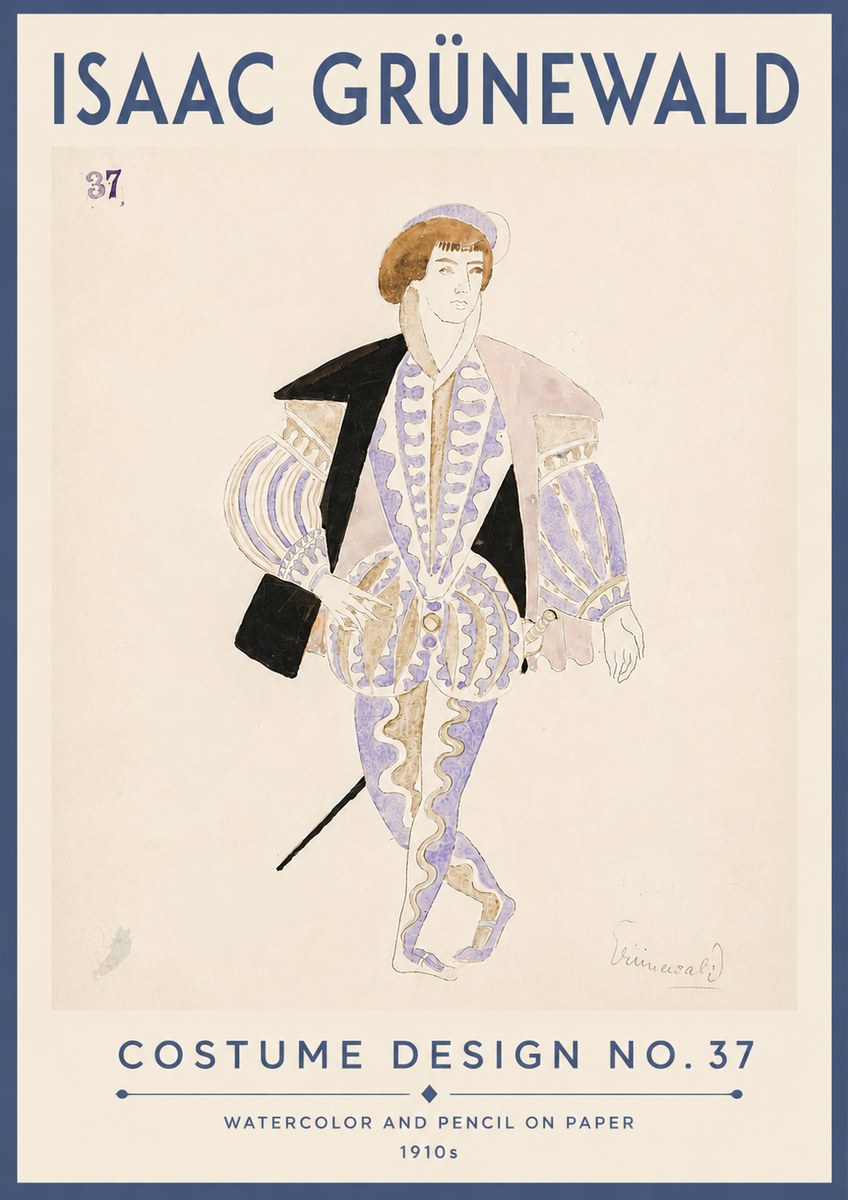 Isaac Grünewald Costume Design No. 37 No6 - Poszter