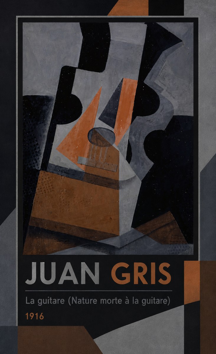 Juan Gris La Guitare (Nature Morte À La Guitare) No1 - Poszter
