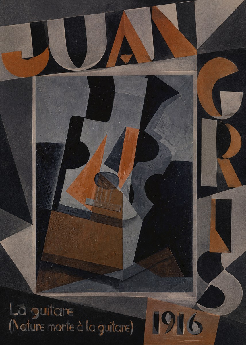 Juan Gris La Guitare (Nature Morte À La Guitare) No4 - Poszter