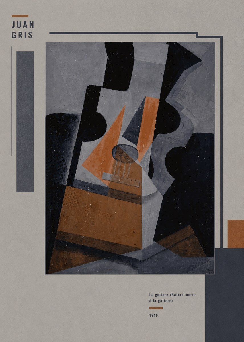 Juan Gris La Guitare (Nature Morte À La Guitare) No5 - Poszter