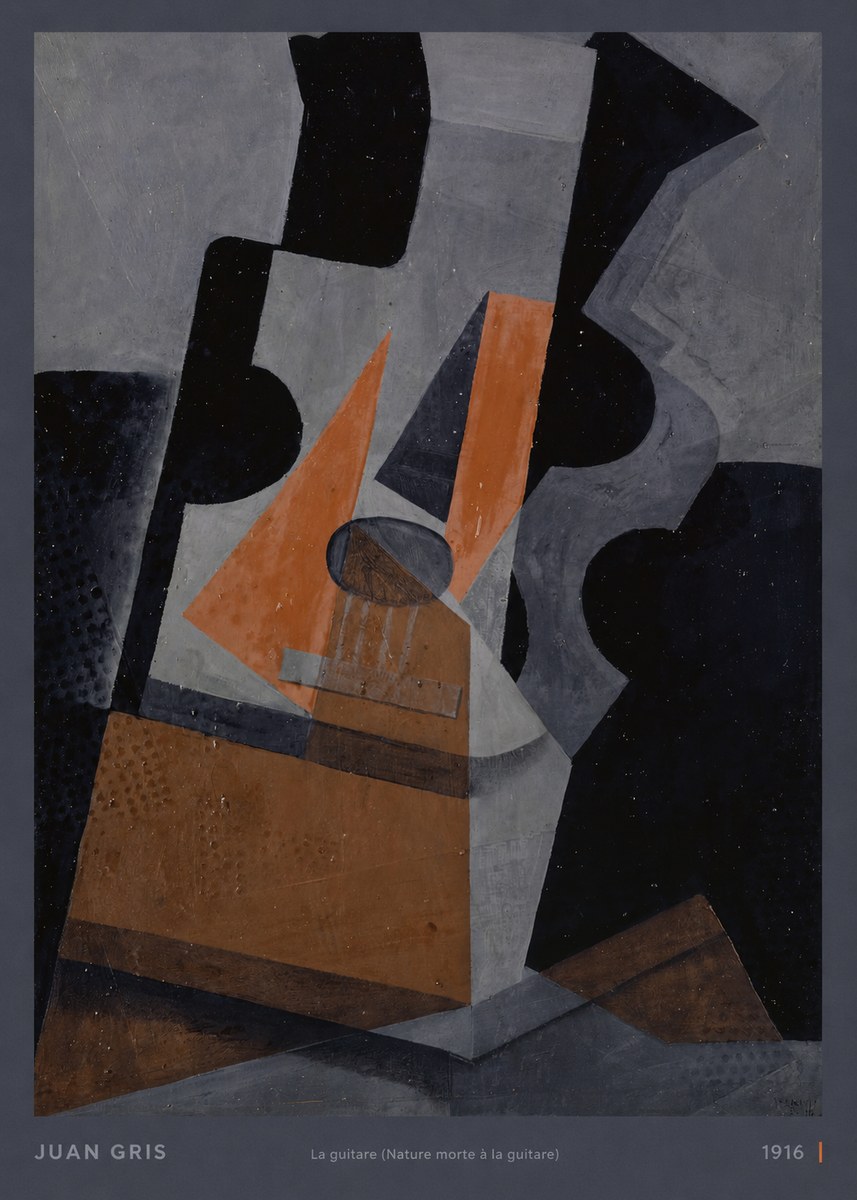 Juan Gris La Guitare (Nature Morte À La Guitare) No6 - Poszter