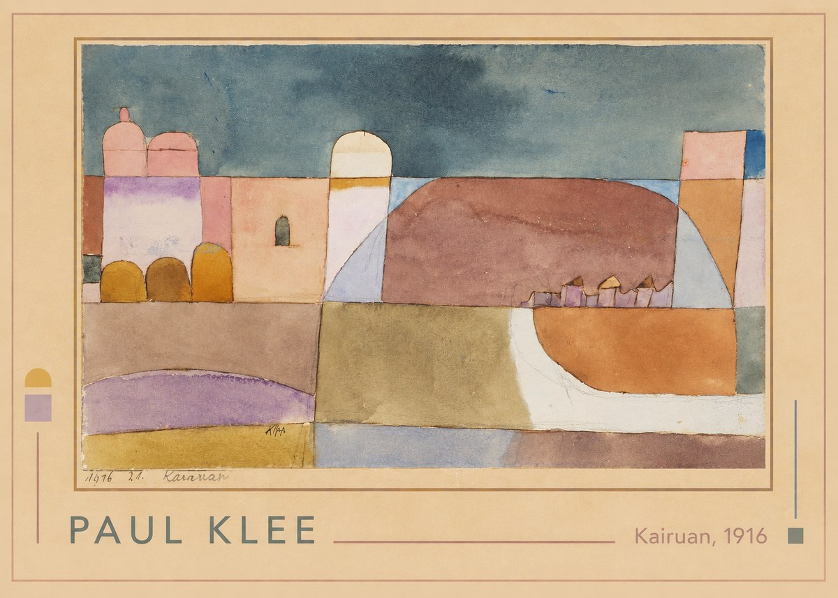 Paul Klee Kairuan, 1916 No1 - Poszter