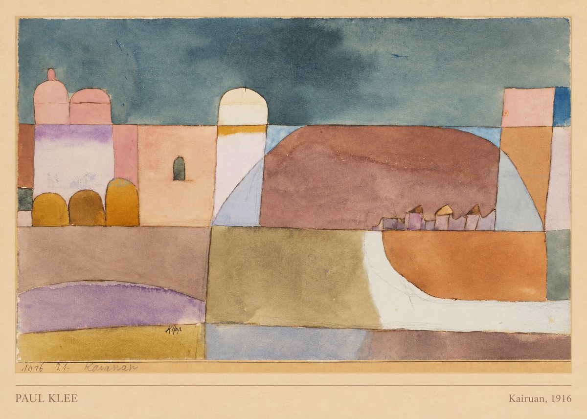 Paul Klee Kairuan, 1916 No5 - Poszter