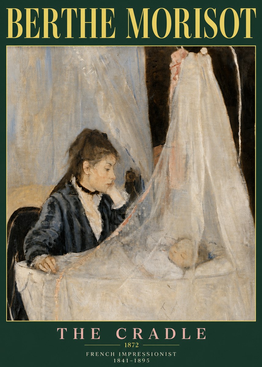 Berthe Morisot The Cradle No6 - Poszter