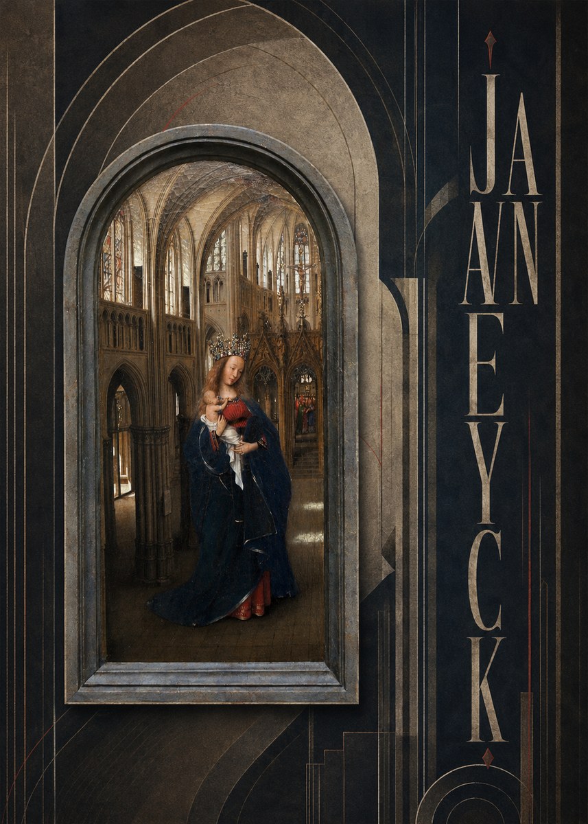 Jan van Eyck Madonna in the Church II No3 - Poszter