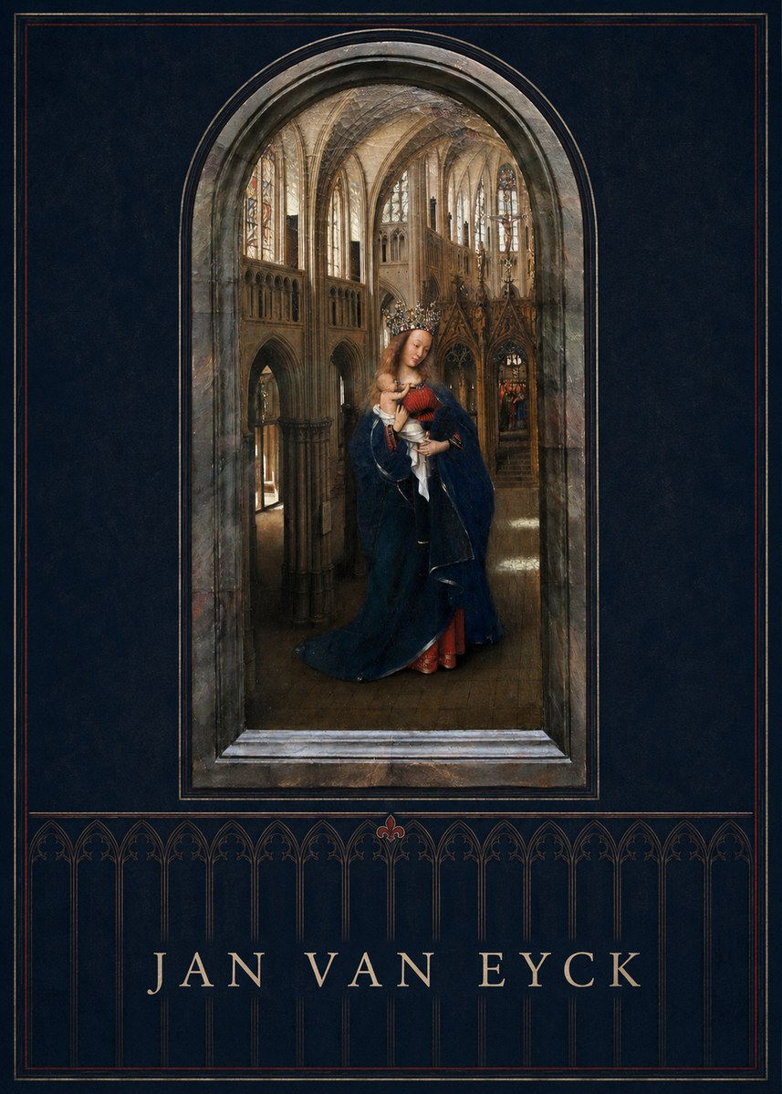 Jan van Eyck Madonna in the Church II No5 - Poszter