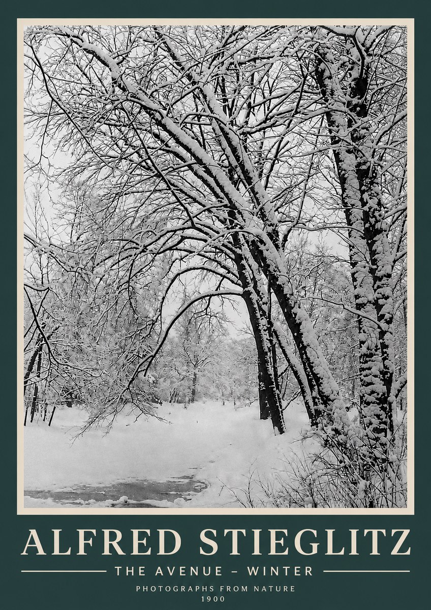 Alfred Stieglitz The Avenue – Winter No3 - Poszter