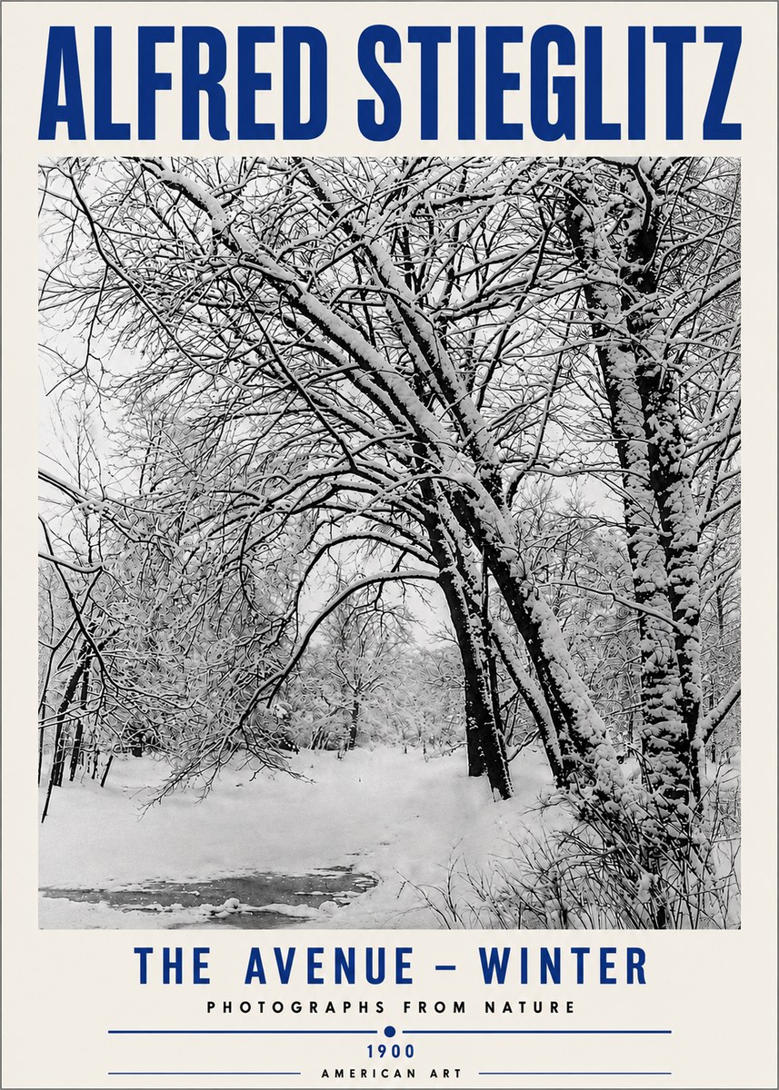 Alfred Stieglitz The Avenue – Winter No5 - Poszter