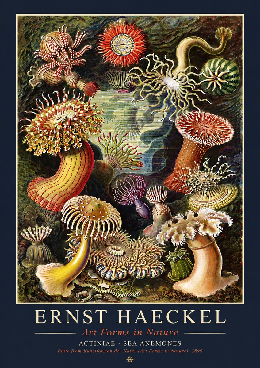 Ernst Haeckel Sea Anemones No4 - Poszter
