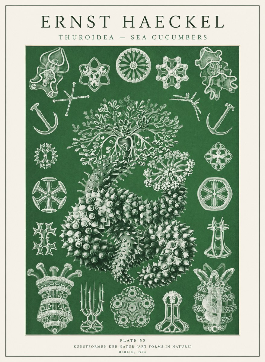 Ernst Haeckel Thuroidea - Sea Organisms No2 - Poszter