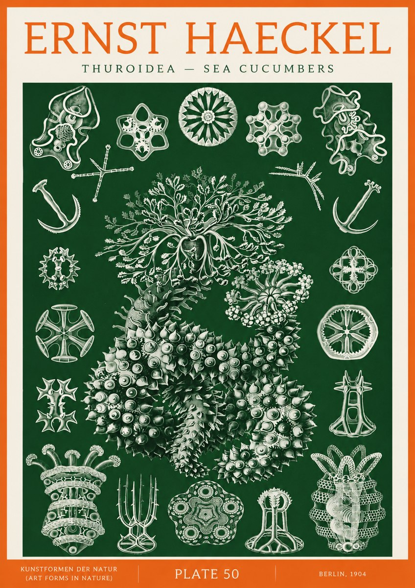 Ernst Haeckel Thuroidea - Sea Organisms No3 - Poszter