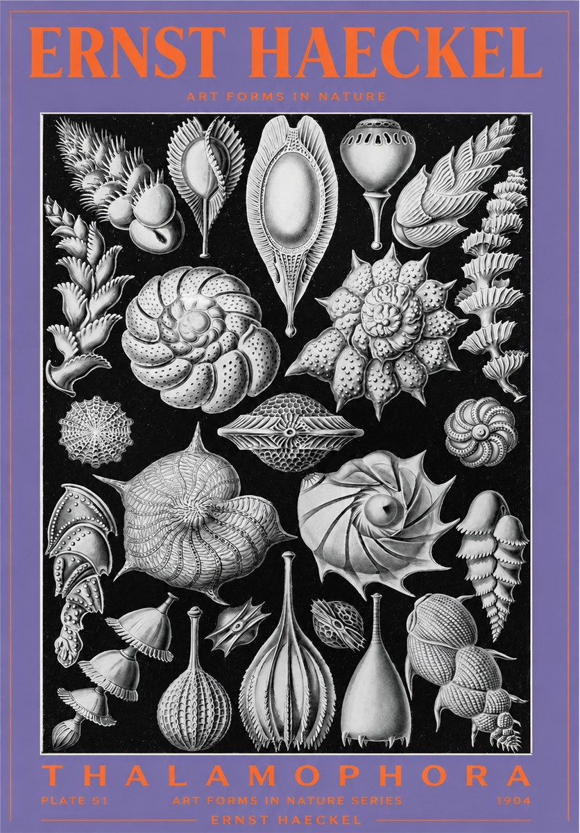 Ernst Haeckel Thalamophora No3 - Poszter