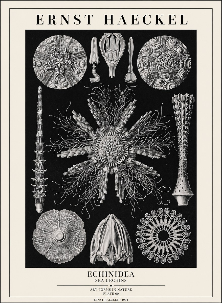 Ernst Haeckel Echinidea Sea Urchins No1 - Poszter