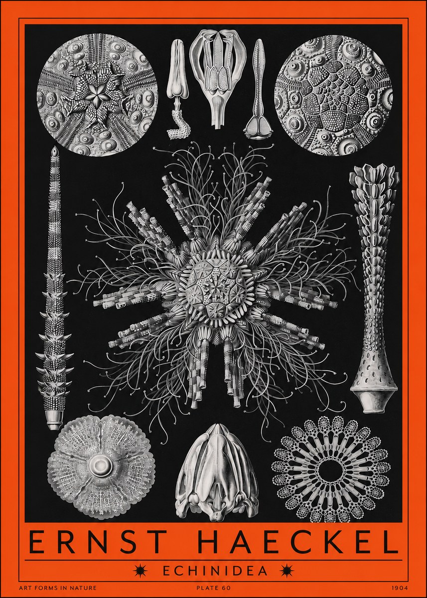 Ernst Haeckel Echinidea Sea Urchins No2 - Poszter