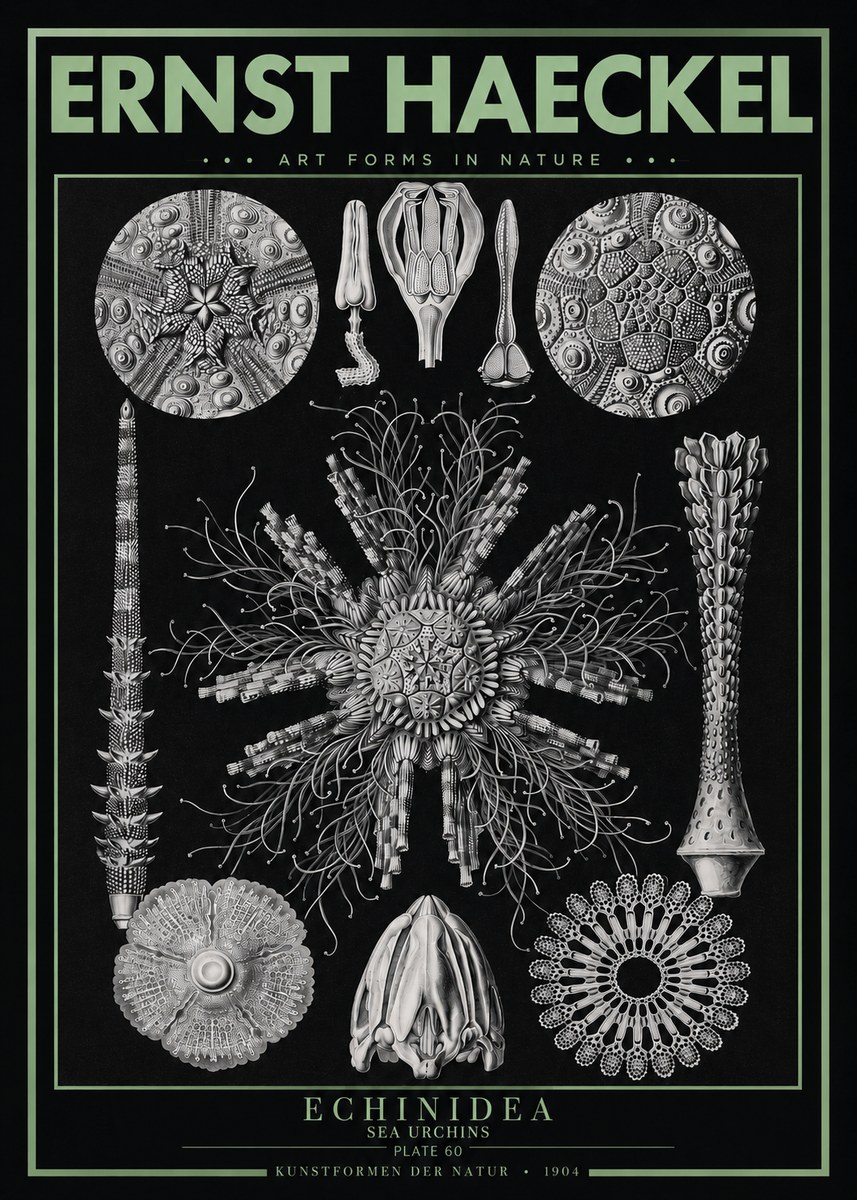 Ernst Haeckel Echinidea Sea Urchins No3 - Poszter