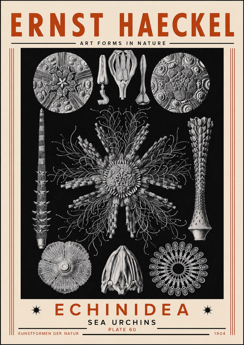 Ernst Haeckel Echinidea Sea Urchins No5 - Poszter