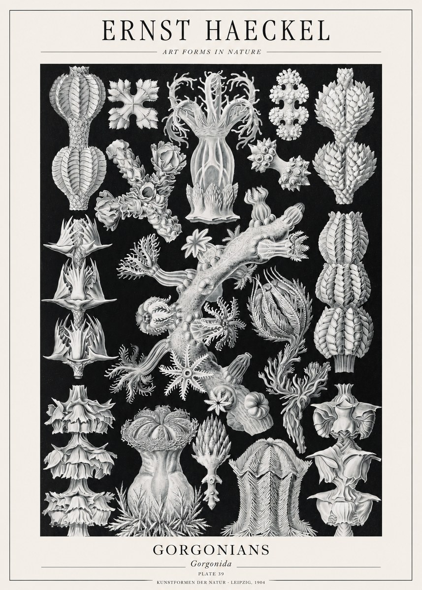 Ernst Haeckel Gorgonians No1 - Poszter