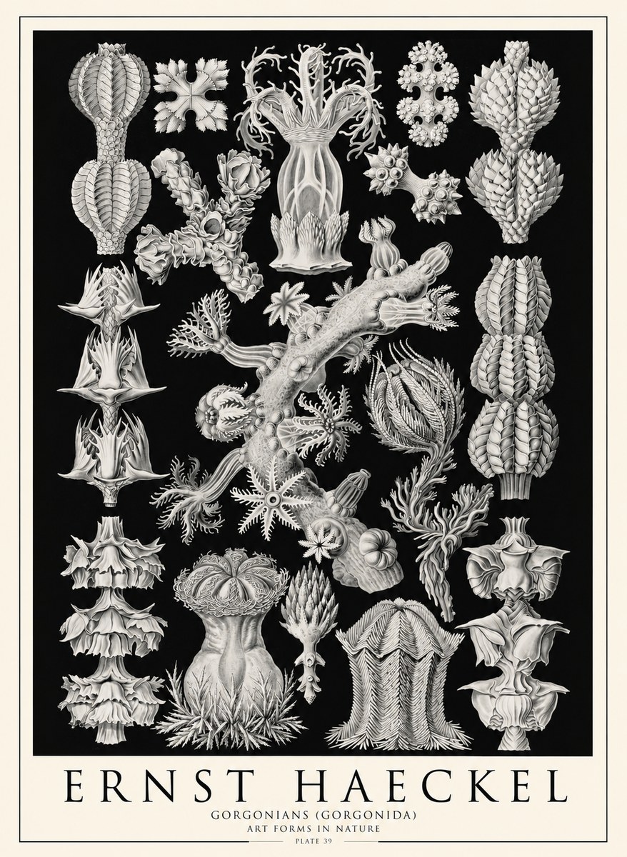 Ernst Haeckel Gorgonians No4 - Poszter