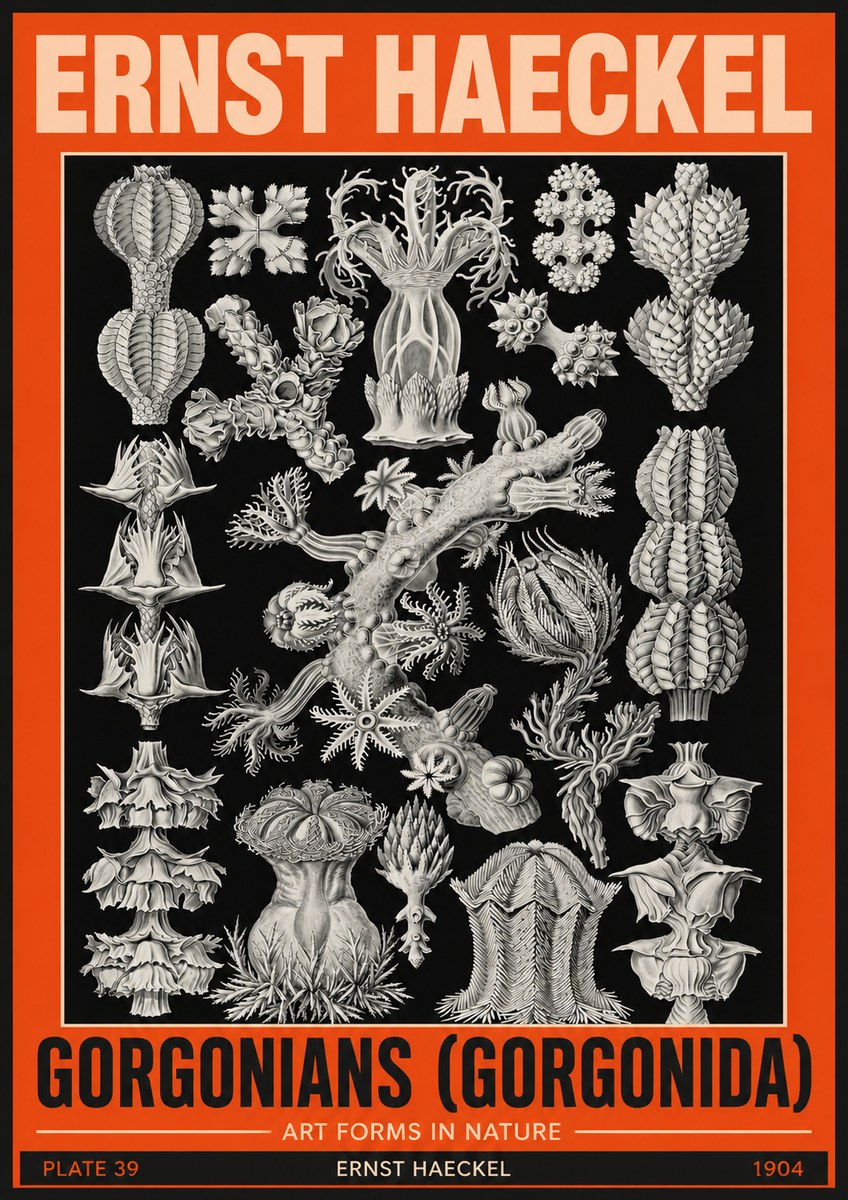 Ernst Haeckel Gorgonians No5 - Poszter