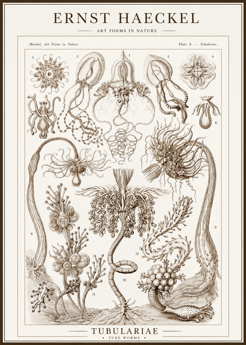 Ernst Haeckel Tubulariae No1 - Poszter