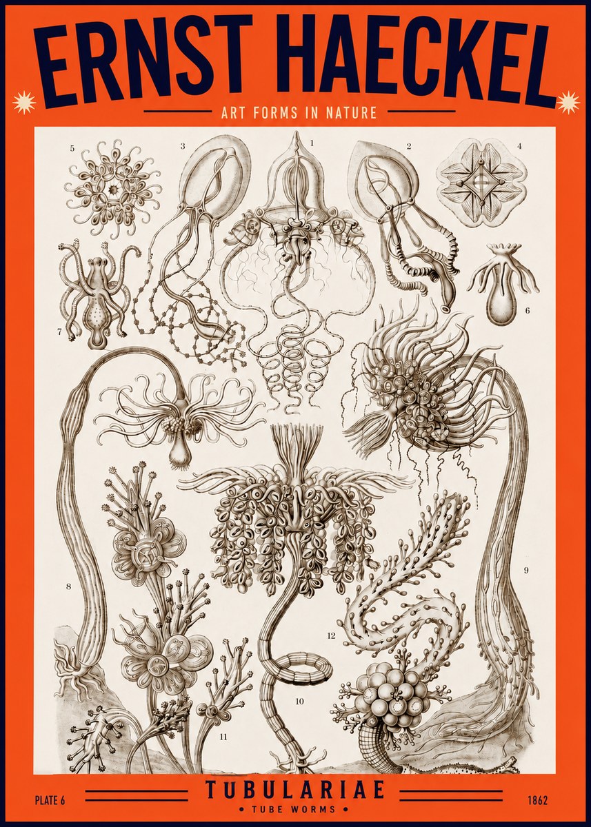 Ernst Haeckel Tubulariae No2 - Poszter