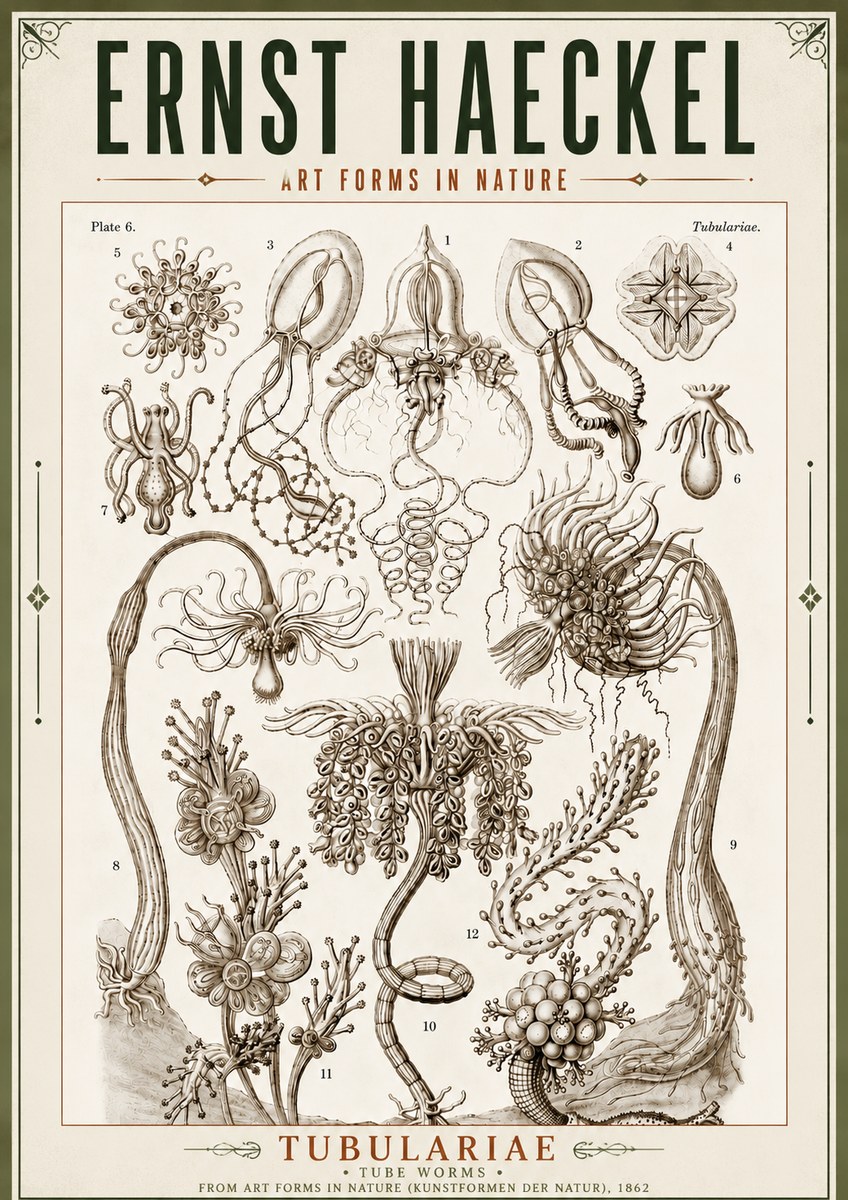 Ernst Haeckel Tubulariae No5 - Poszter