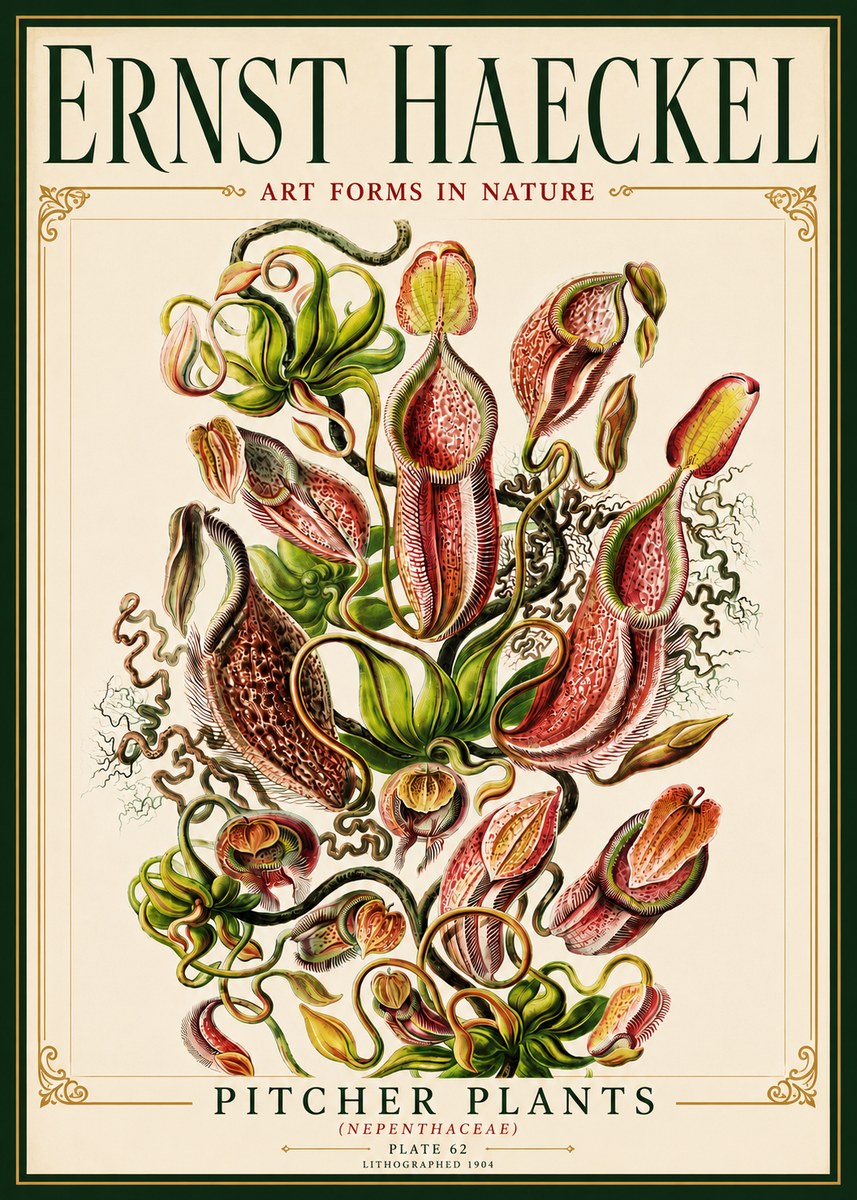 Ernst Haeckel Pitcher Plants No6 - Poszter