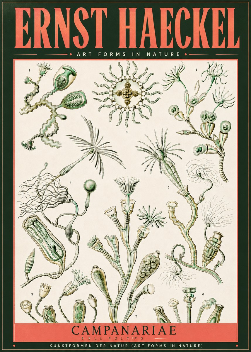 Ernst Haeckel Campanariae – Bell Polyps No2 - Poszter