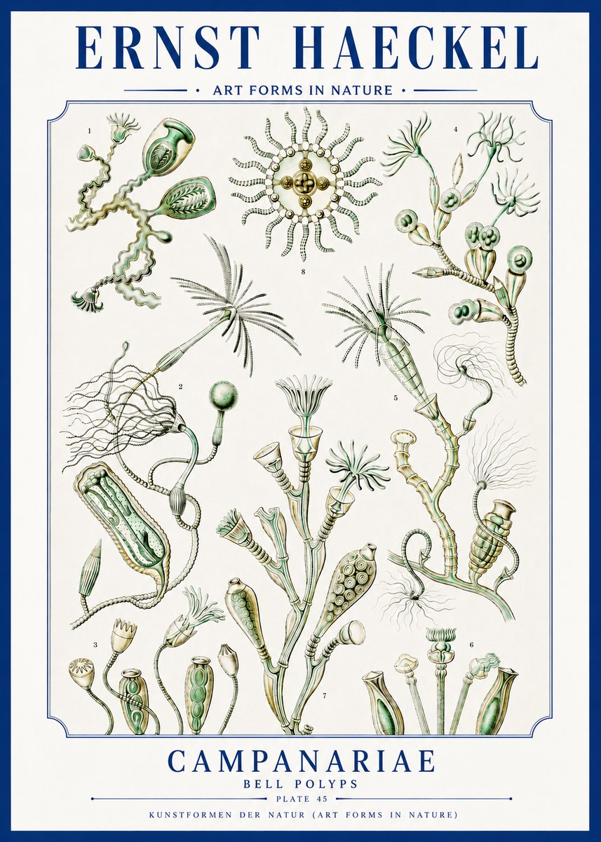 Ernst Haeckel Campanariae – Bell Polyps No3 - Poszter