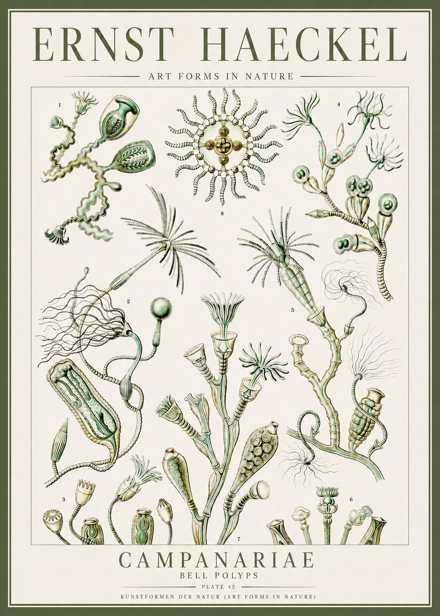 Ernst Haeckel Campanariae – Bell Polyps No4 - Poszter