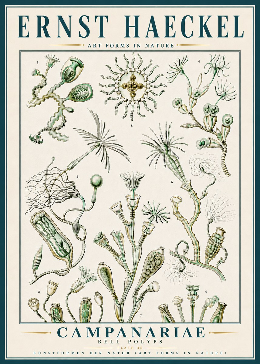 Ernst Haeckel Campanariae – Bell Polyps No5 - Poszter