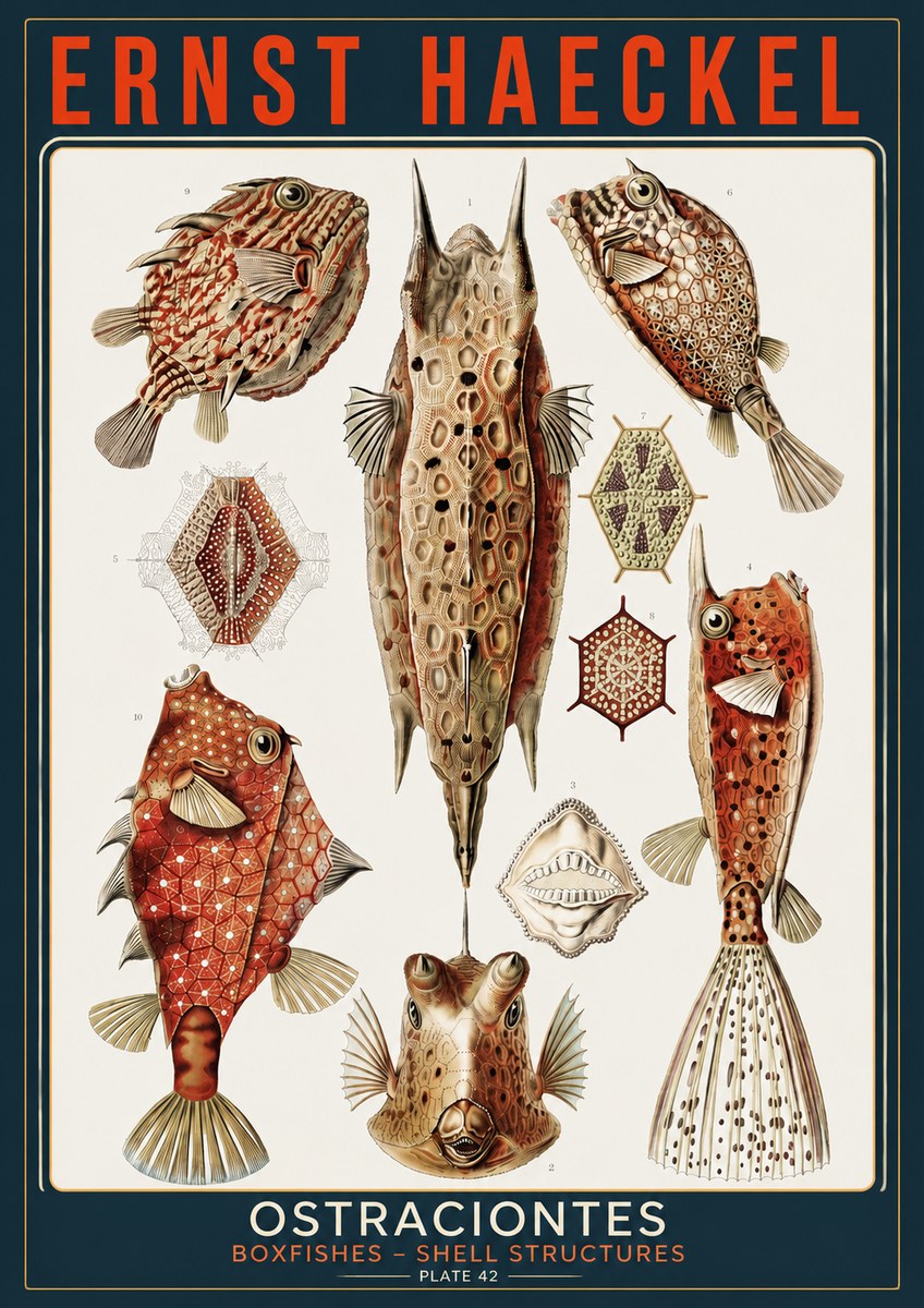 Ernst Haeckel Ostracodes Crustacea No5 - Poszter