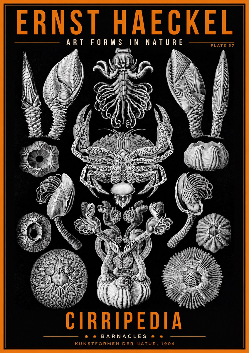 Ernst Haeckel Cirripedia Barnacles No2 - Poszter