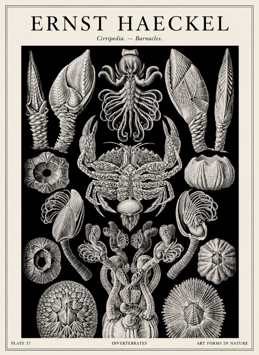 Ernst Haeckel Cirripedia Barnacles No4 - Poszter