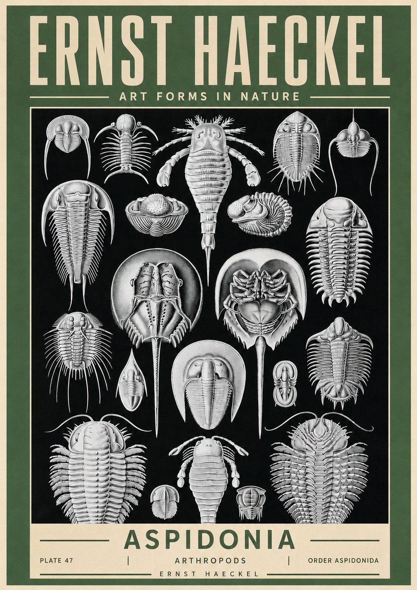 Ernst Haeckel Aspidonia No4 - Poszter