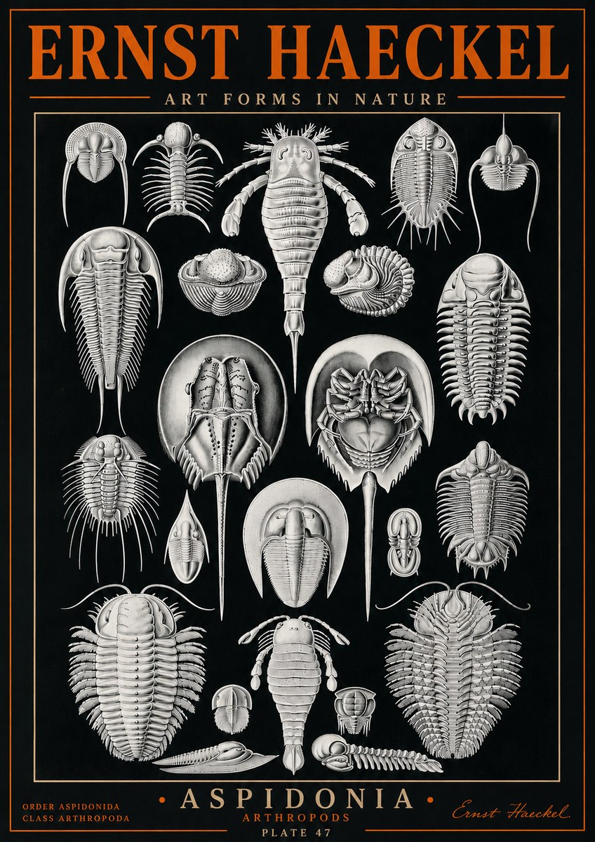 Ernst Haeckel Aspidonia No5 - Poszter