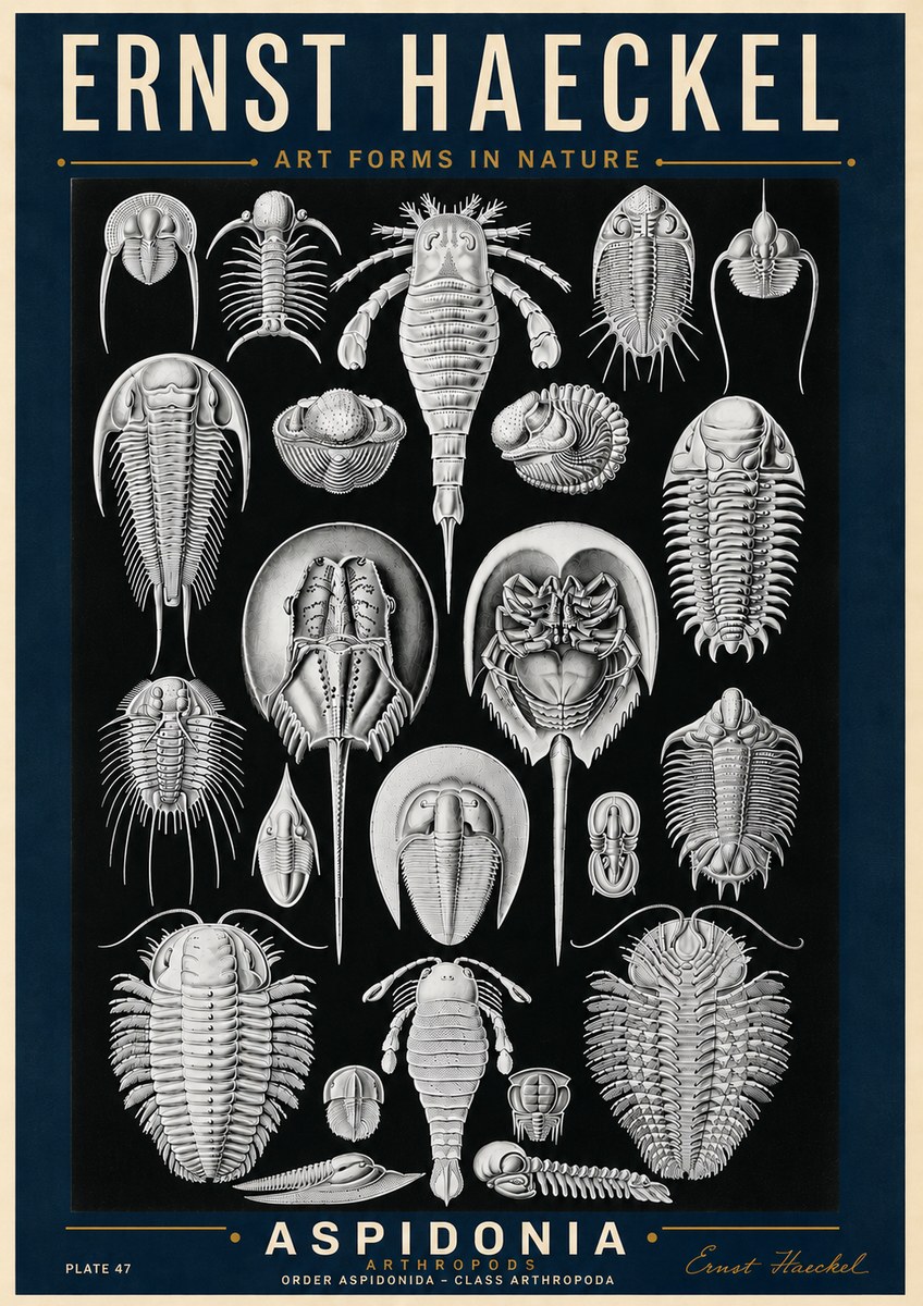 Ernst Haeckel Aspidonia No6 - Poszter