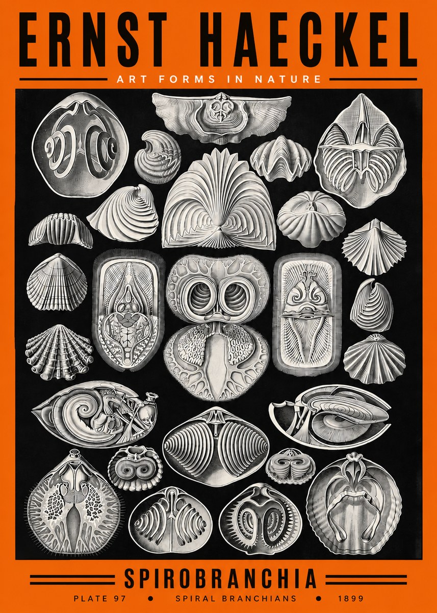 Ernst Haeckel Spirobranchia No2 - Poszter